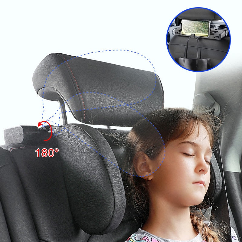 Adjustable Car Seat Headrest Pillow