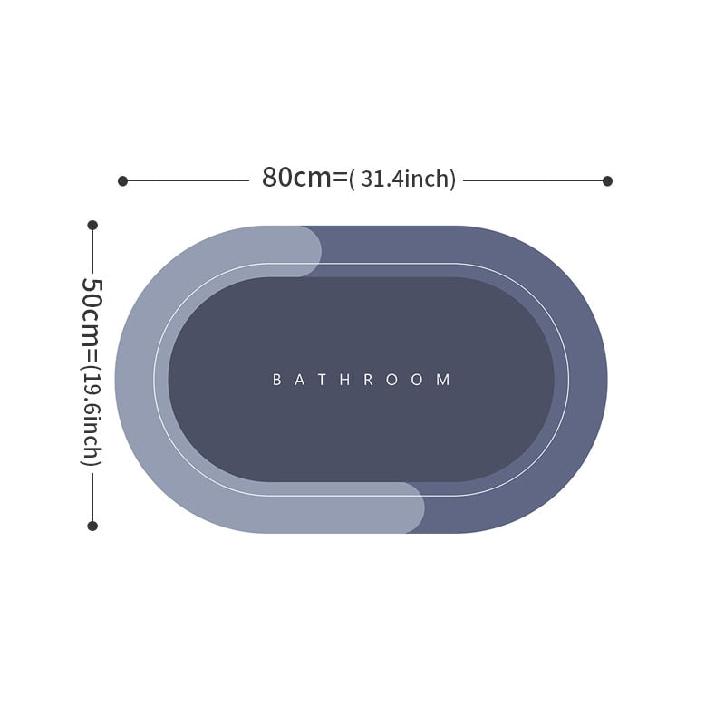 Super Absorbent Bath Mat - Quick Dry